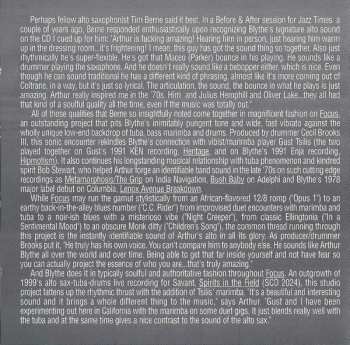 CD Arthur Blythe: Focus