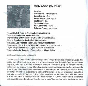 2CD Arthur Blythe: Four Arthur Blythe Albums On Two Discs - Lenox Avenue Breakdown / In The Tradition / Illusions / Blythe Spirit