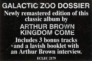 CD Arthur Brown's Kingdom Come: Galactic Zoo Dossier