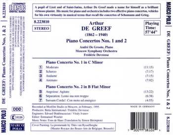 CD Andre De Groote: Piano Concertos Nos. 1 And 2