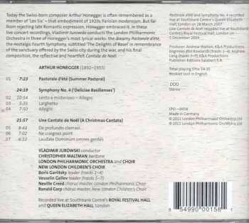 CD The London Philharmonic Orchestra: Pastorale D'été / Symphony No.4 / Une Cantate De Noel