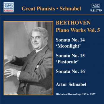 CD Ludwig van Beethoven: Beethoven Piano Works Vol. 5: Sonata No. 14 'Moonlight', Sonata No. 15 'Pastorale', Sonata No. 16