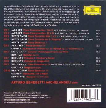 10CD/Set di cofanetti Arturo Benedetti Michelangeli: Complete Recordings On Deutsche Grammophon