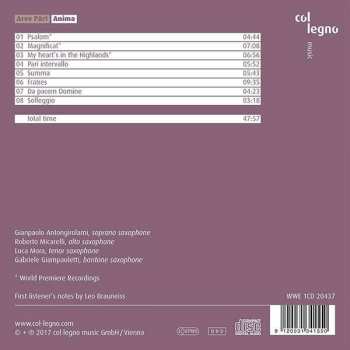 CD Arvo Pärt: Anima