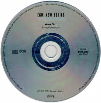 CD Arvo Pärt: Symphony No. 4