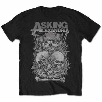 Merch Asking Alexandria: Maglietta Skull Stack 