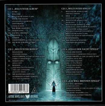 5CD/Set di cofanetti ASP: Weltunter (20th Anniversary Box-Set) LTD | NUM | DLX