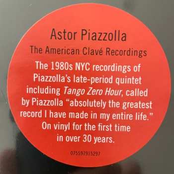 3LP/Set di cofanetti Astor Piazzolla: The American Clavé Recordings