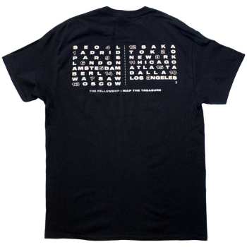 Merce Ateez: Ateez Unisex T-shirt: Fellowship Map The Treasure (back Print & Ex-tour) (small) S