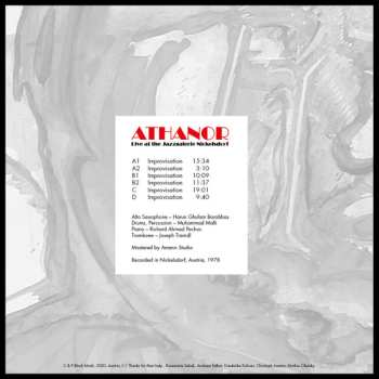 2LP Athanor: Live At The Jazzgalerie Nickelsdorf 1978 LTD