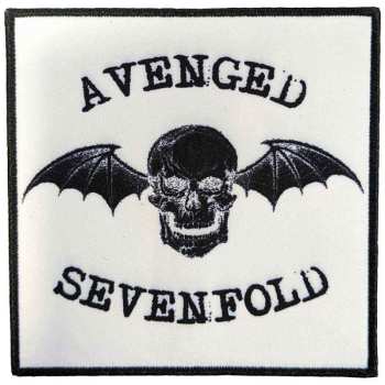 Merce Avenged Sevenfold: Avenged Sevenfold Standard Printed Patch: Classic Deathbat Negative