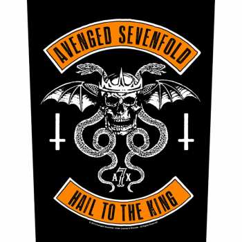 Merch Avenged Sevenfold: Applicazione sulla schiena Biker 
