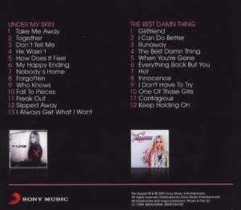 2CD/Set di cofanetti Avril Lavigne: Under My Skin / The Best Damn Thing