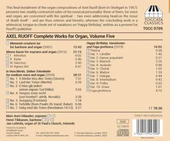 CD Jan Lehtola: Complete Works For Organ, Volume Five