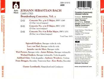 CD Johann Sebastian Bach: The Brandenburg Concertos, Vol. 2 - Nos. 4, 5 & 6