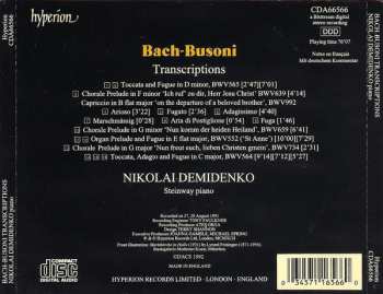 CD Johann Sebastian Bach: Demidenko Plays Bach-Busoni
