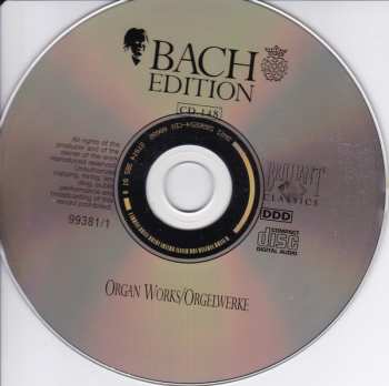 9CD/Set di cofanetti Johann Sebastian Bach: Organ Works Vol. II = Orgelwerke Vol. II