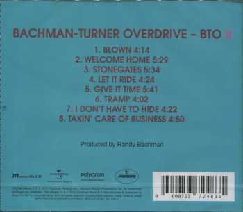 CD Bachman-Turner Overdrive: Bachman-Turner Overdrive II