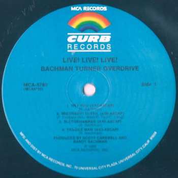 LP Bachman-Turner Overdrive: Live! Live! Live!