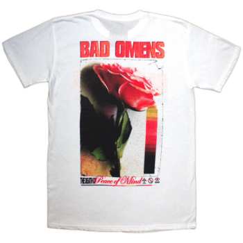 Merce Bad Omens: Bad Omens Unisex T-shirt: Flower (white) (back Print) (small) S