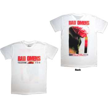 Merce Bad Omens: Bad Omens Unisex T-shirt: Flower (white) (back Print) (small) S