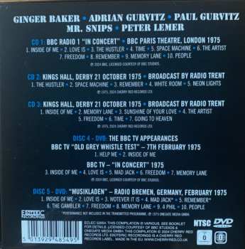3CD/2DVD/Set di cofanetti Baker Gurvitz Army: Neon Lights (The Broadcasts 1975)