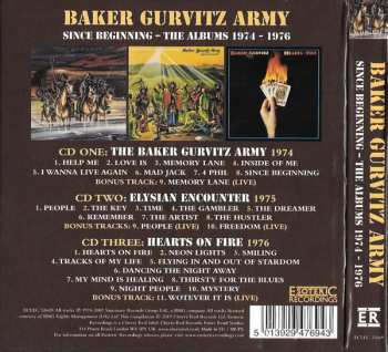 3CD/Set di cofanetti Baker Gurvitz Army: Since Beginning (The Albums 1974-1976)
