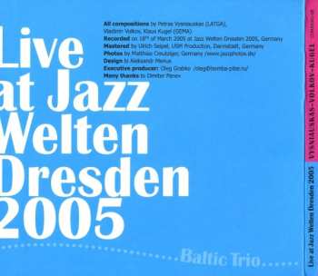 CD Baltic Trio: Live At Jazz Welten Dresden 2005
