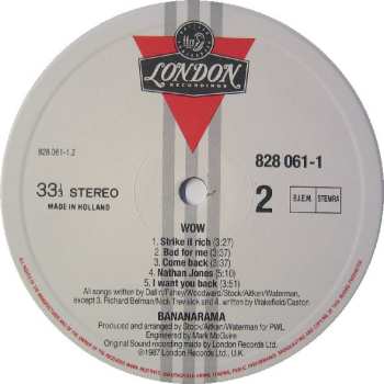 LP Bananarama: Wow!