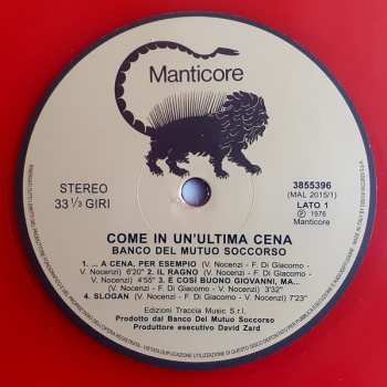 LP Banco Del Mutuo Soccorso: Come In Un'Ultima Cena LTD | NUM | CLR