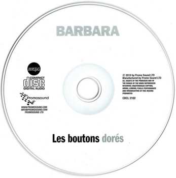 CD Barbara: Les Boutons Dorés