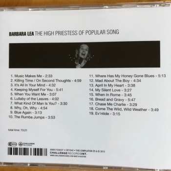CD Barbara Lea: The High Priestess Of Popular Song