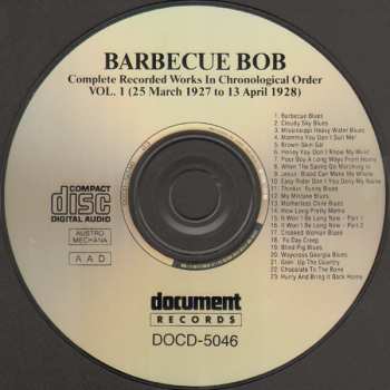 CD Barbecue Bob: Complete Recorded Works In Chronological Order: Volume 1 (25 March 1927 To 13 April 1928)