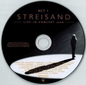2CD Barbra Streisand: Live In Concert 2006