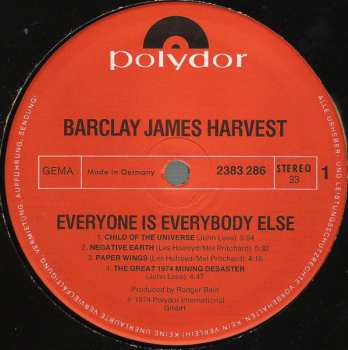 LP Barclay James Harvest: Everyone Is Everybody Else