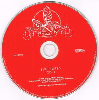 2CD Barclay James Harvest: Live Tapes