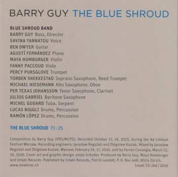 CD Barry Guy: The Blue Shroud