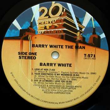 LP Barry White: Barry White The Man