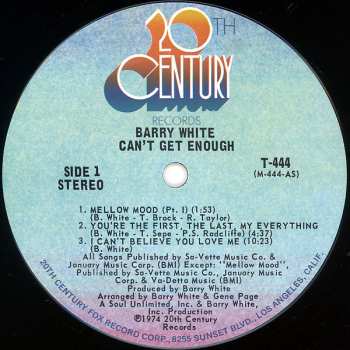 LP Barry White: Can't Get Enough