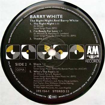 LP Barry White: The Right Night & Barry White