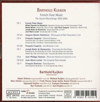 11CD/Set di cofanetti Barthold Kuijken: French Flute Music - The Accent Recordings 1979-2003