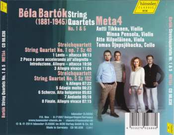 CD Béla Bartók: String Quartets No. 1 & 5