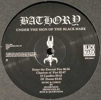 LP Bathory: Under The Sign Of The Black Mark