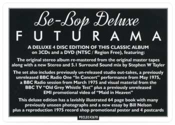 3CD/DVD/Set di cofanetti Be Bop Deluxe: Futurama LTD
