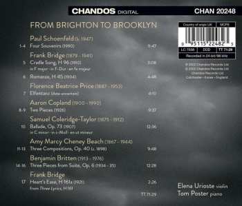 CD Aaron Copland: From Brighton To Brooklyn