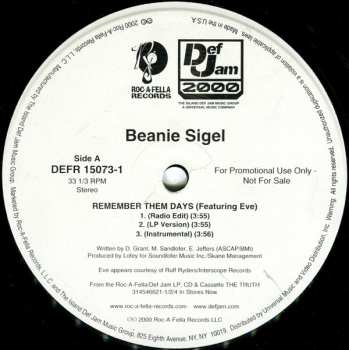 LP Beanie Sigel: Remember Them Days / Raw & Uncut