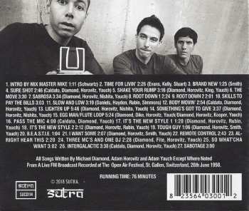 CD Beastie Boys: Swiss Cheese (St Gallen Festival Broadcast, Switzerland 1998)