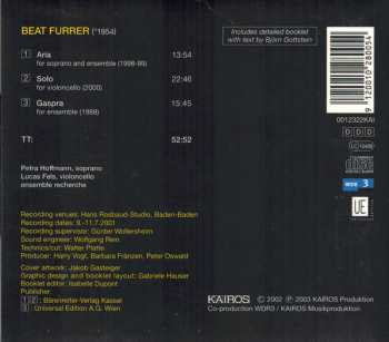 CD Beat Furrer: Aria; Solo; Gaspra