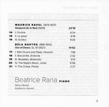 CD Beatrice Rana: Silver Medalist, Fourteenth Van Cliburn International Piano Competition