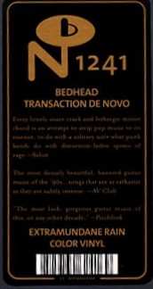 LP Bedhead: Transaction De Novo LTD | CLR